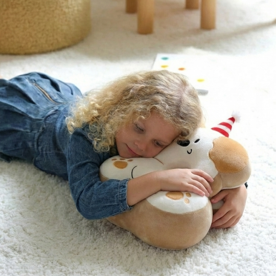 Hana Puppy Nap Pillow Plush Toy — Baby Soft Toy