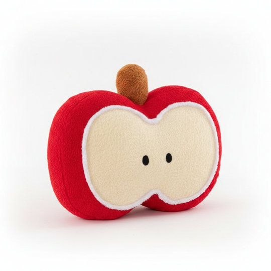AppleDream Plush Cushion Toy – Apple Stuffed Pillow for Kids