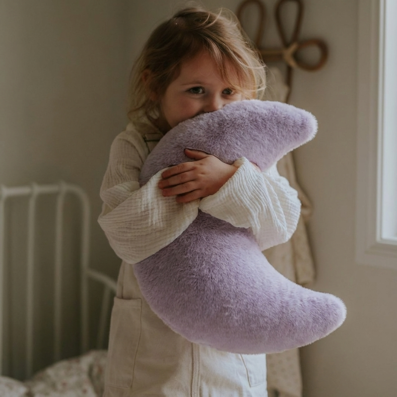 Penina Fluffy Moon Plush Toy — Stuffed Kids Toy