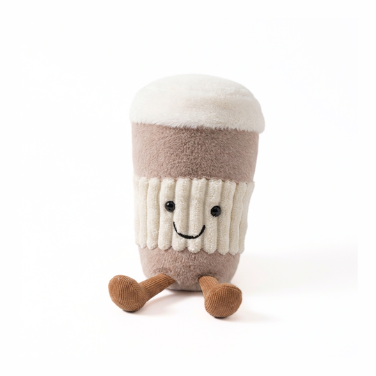 CafeBuddy Plush Toy – Soft Stuffed Coffee Cup for Kids & Toddlers