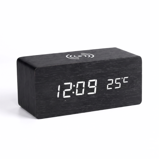 WoodAlarm – Wooden LED Alarm Clock