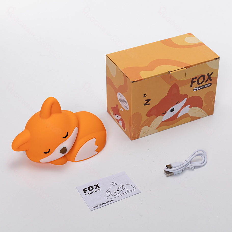 GlowFriends Fox Night Light - Kids Bedside Lamp - Perfect Gift