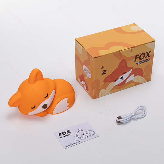 GlowFriends Fox Night Light - Kids Bedside Lamp - Perfect Gift
