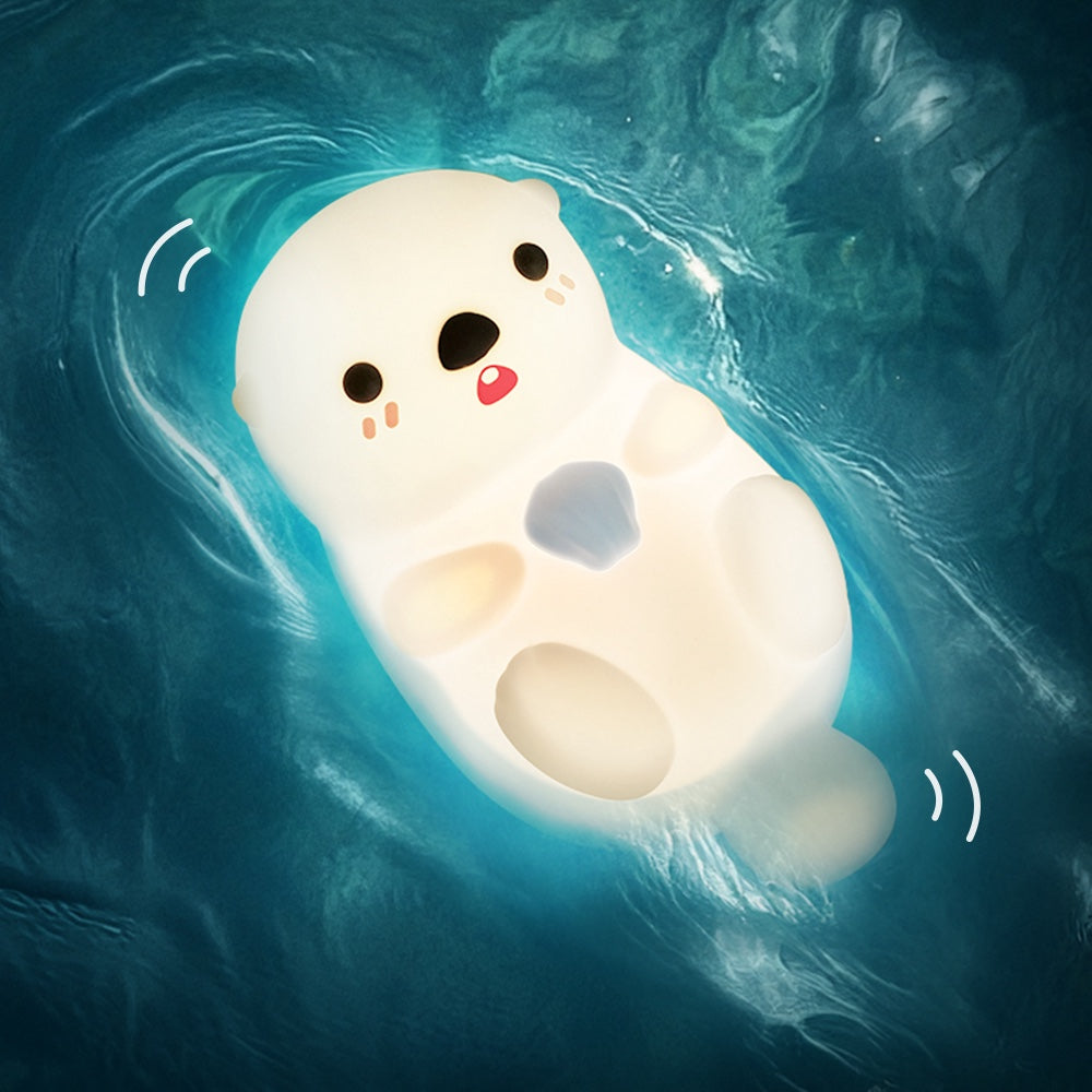 GlowFriends Otter LED Night Light Limited - Tap Lamp - Bedside Lamp