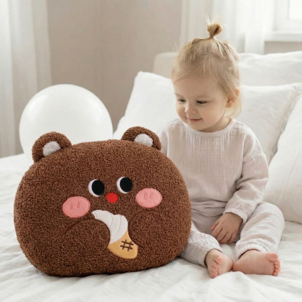 Vela Blushing Bear Plush Toy – Soft Stuffed Animal for Kids