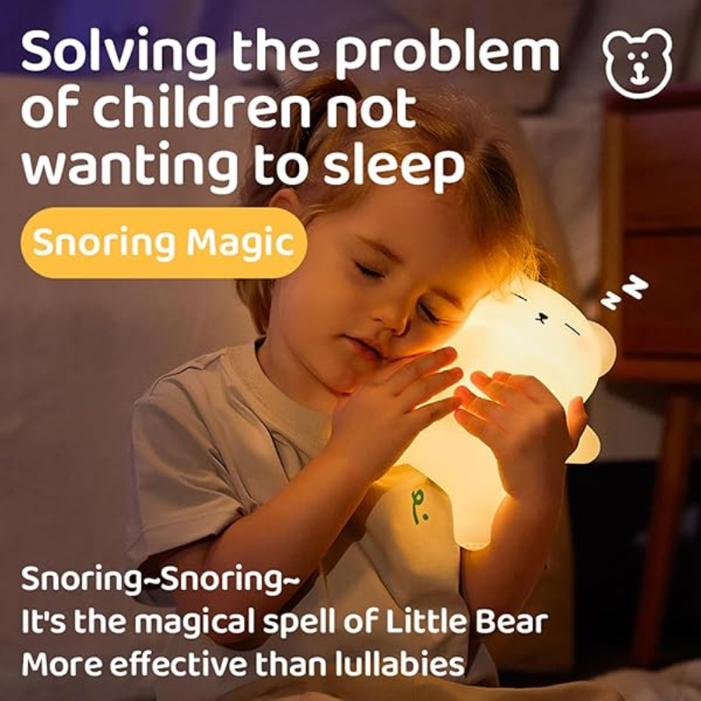BearLight Night Light – Soft LED Lamp for Kids & Toddlers