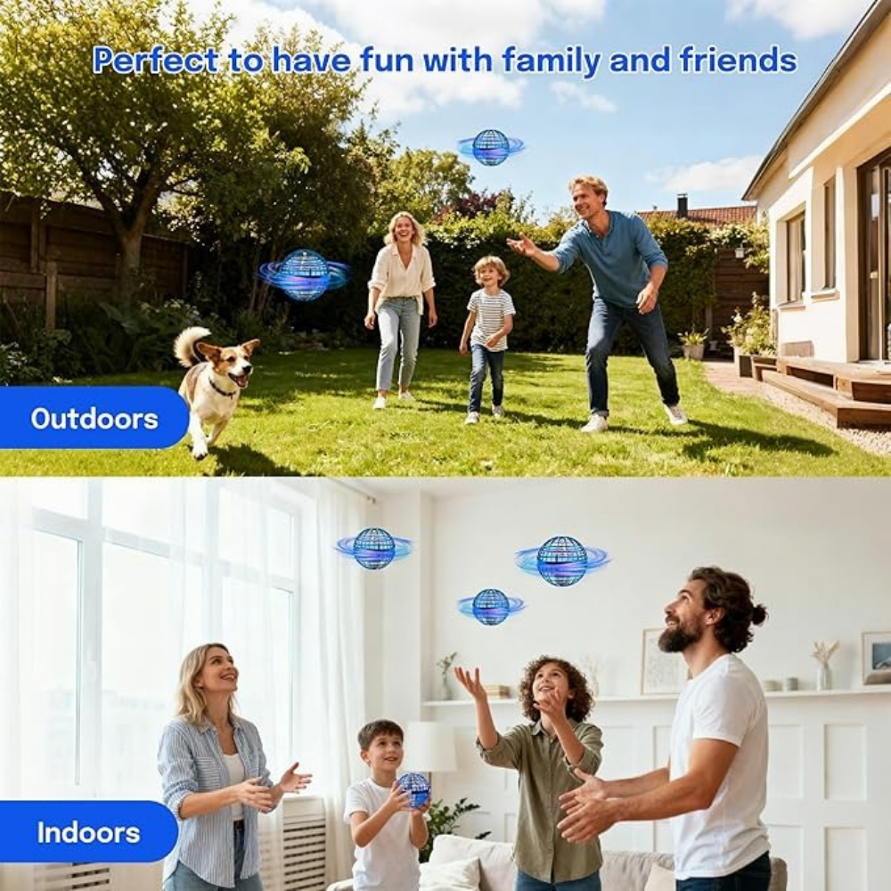 SkyOrb Flying Ball Toy – LED Spinner Drone Toy for Kids