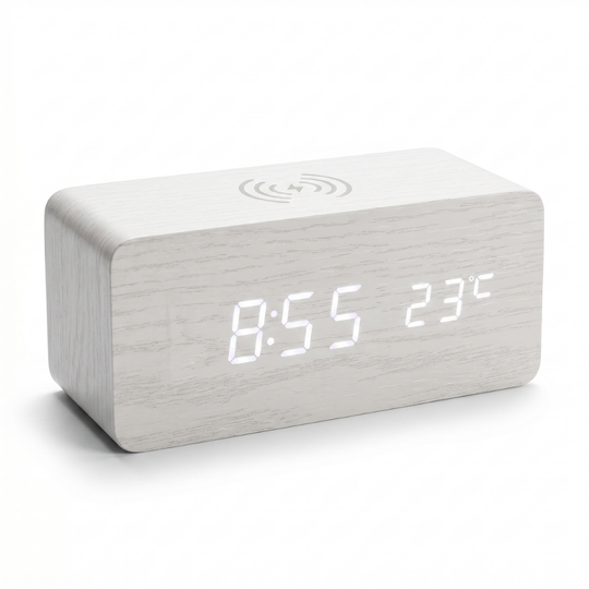 WoodAlarm – Wooden LED Alarm Clock