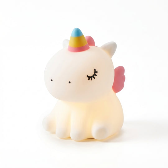 GlowFriends Unicorn Night Light LED - Tap Bedside Lamp Best Gift for Baby and Girl