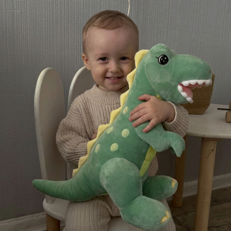 Arvidh Olive Dino Plush Toy — Baby Plush