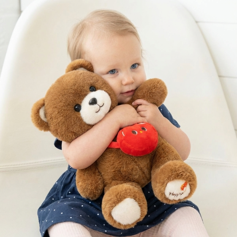Chiara Apple Bear Plush —  Toy for Kids