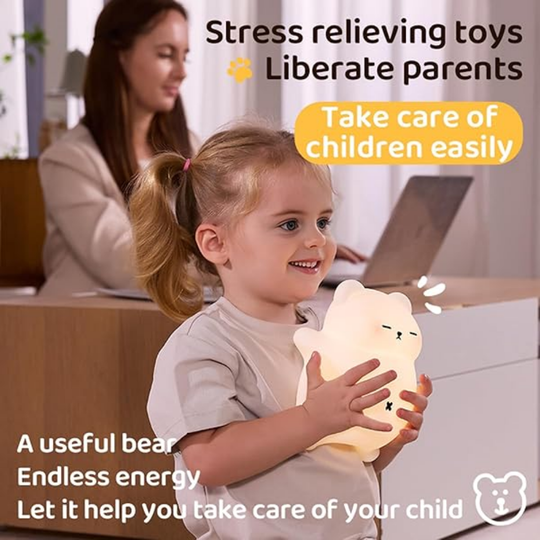 BearLight Night Light – Soft LED Lamp for Kids & Toddlers