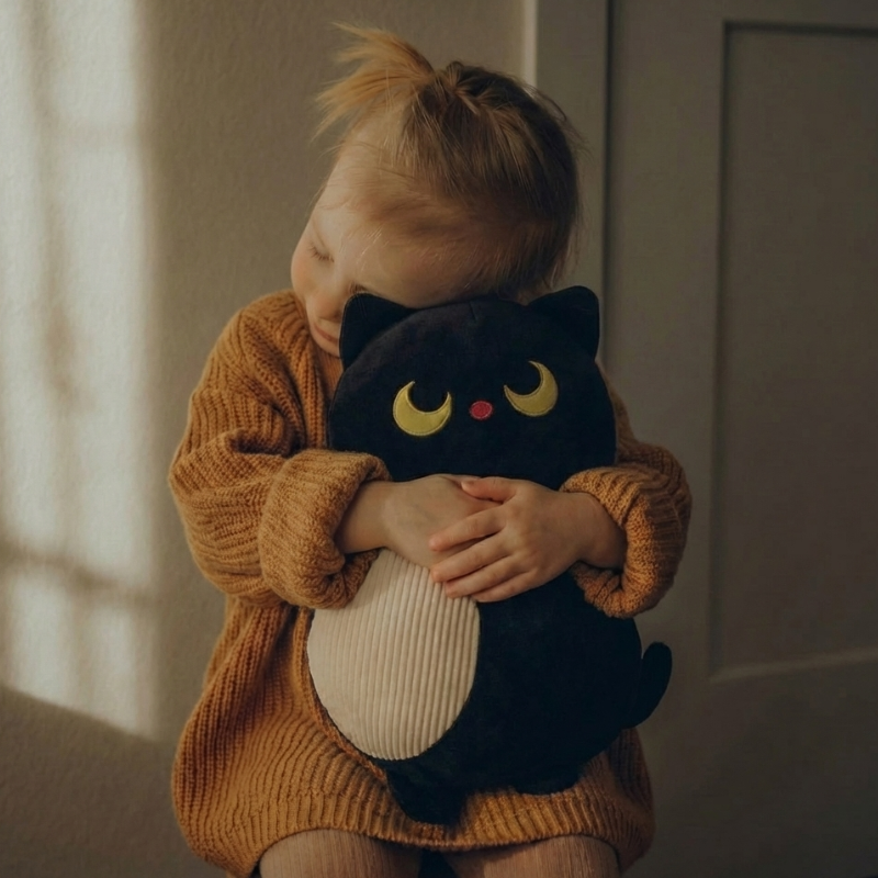 Ginevra Black Cat Plushie — Stuffed Animal Kids Toy