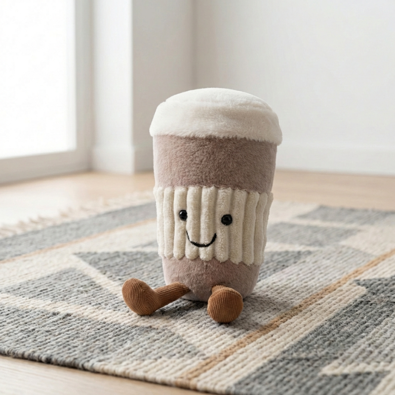 CafeBuddy Plush Toy – Soft Stuffed Coffee Cup for Kids & Toddlers