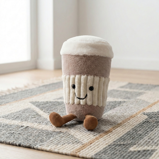 CafeBuddy Plush Toy – Soft Stuffed Coffee Cup for Kids & Toddlers