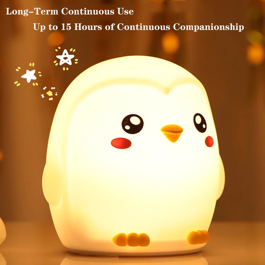 PenguinGlow Night Light – Soft Silicone Lamp for Kids & Toddlers