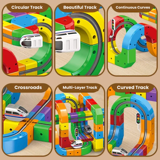Tracki 3D Train Building Set –  Kid Toy