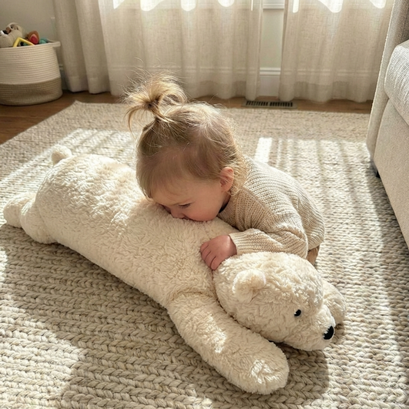 Evelina Resting Bear Plush — Baby Soft Toy