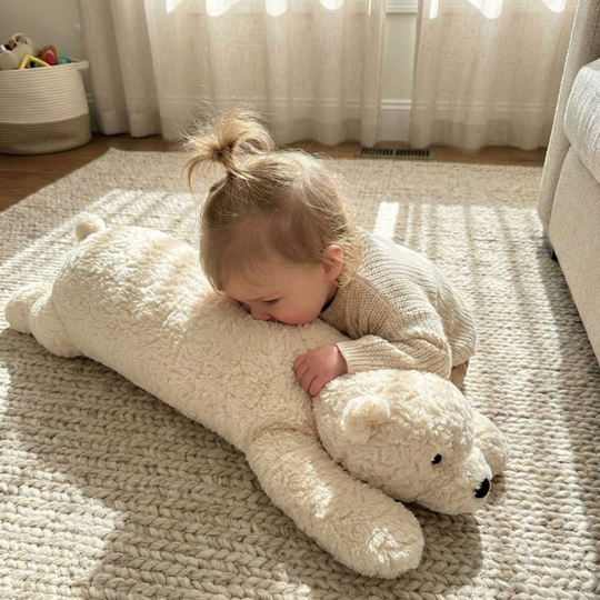 Evelina Resting Bear Plush — Baby Soft Toy