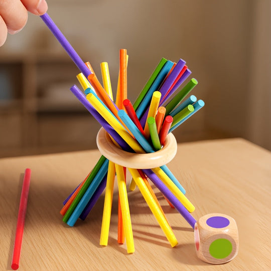Milo’s Magic Tower – Three-in-One Wooden Stick Game