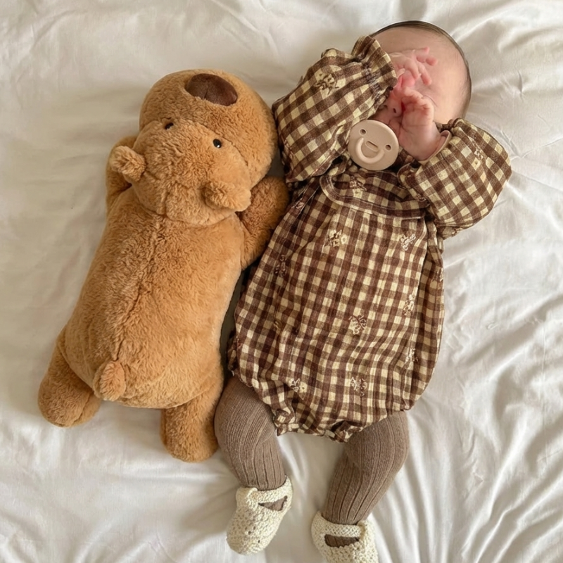 Teresa Lying Bear Plush Toy — Soft Baby Toy