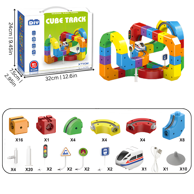 Tracki 3D Train Building Set –  Kid Toy