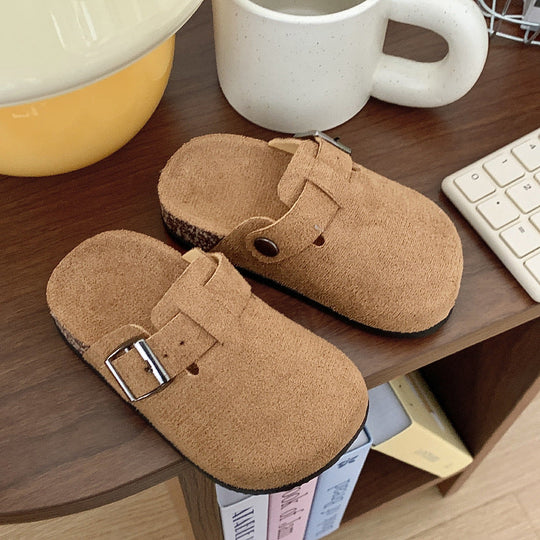 KidStep Cork Slippers for Kids – Comfortable Anti-Slip Indoor Sandals