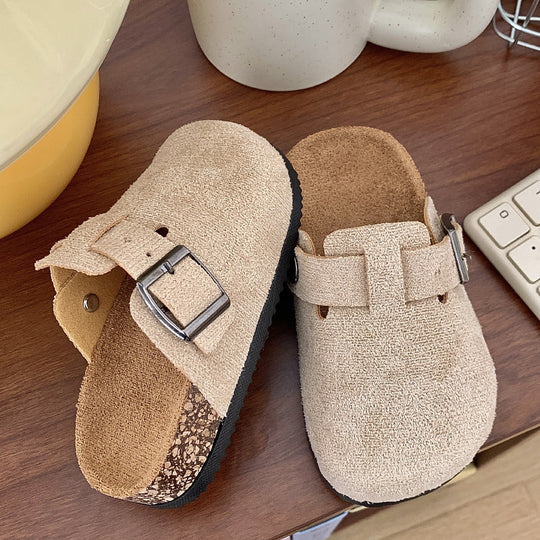 KidStep Cork Slippers for Kids – Comfortable Anti-Slip Indoor Sandals
