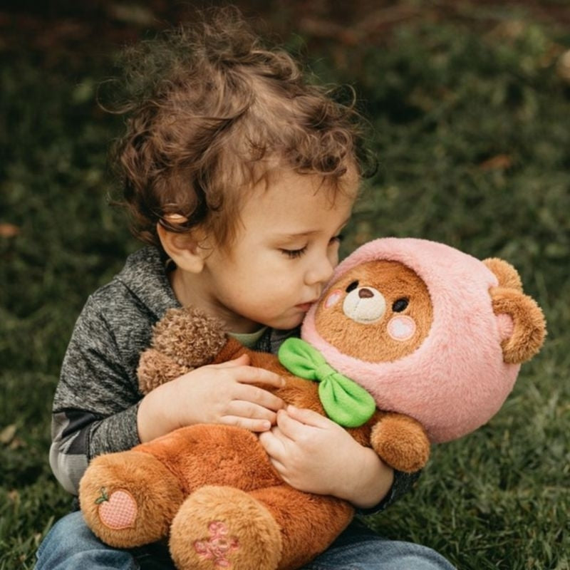 Aksel Peachy Bear Plush Toy – Soft Stuffed Bear for Babies & Toddlers