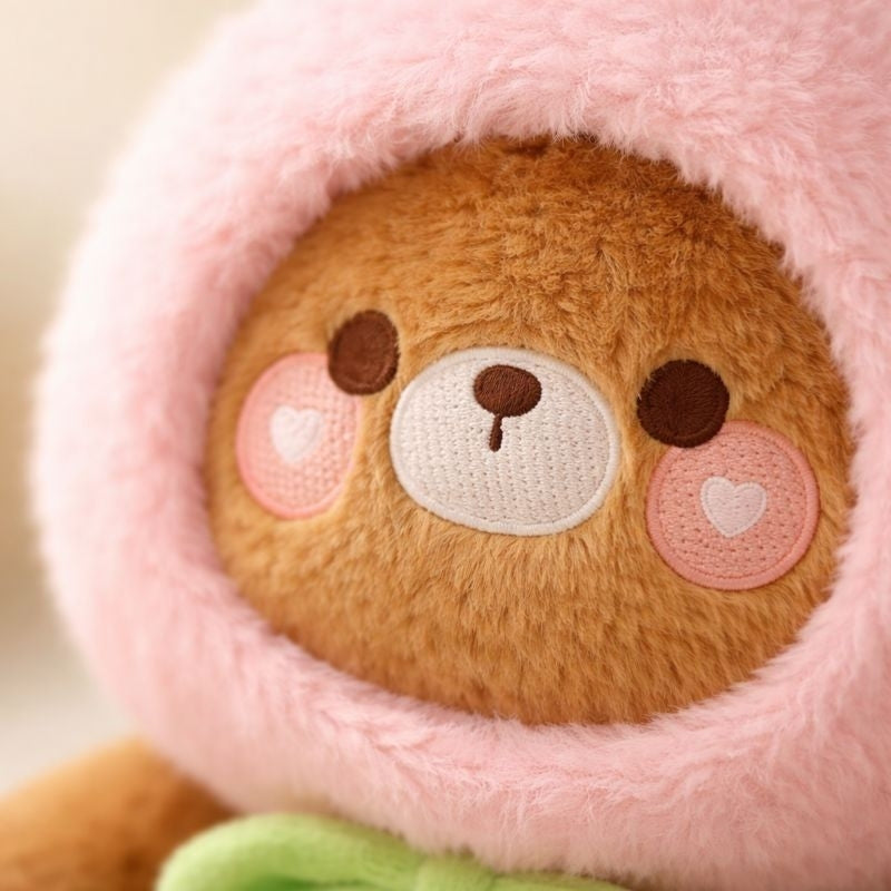 Aksel Peachy Bear Plush Toy – Soft Stuffed Bear for Babies & Toddlers