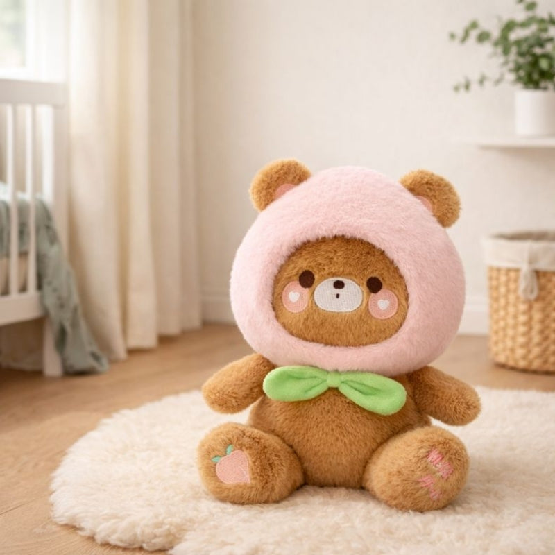 Aksel Peachy Bear Plush Toy – Soft Stuffed Bear for Babies & Toddlers
