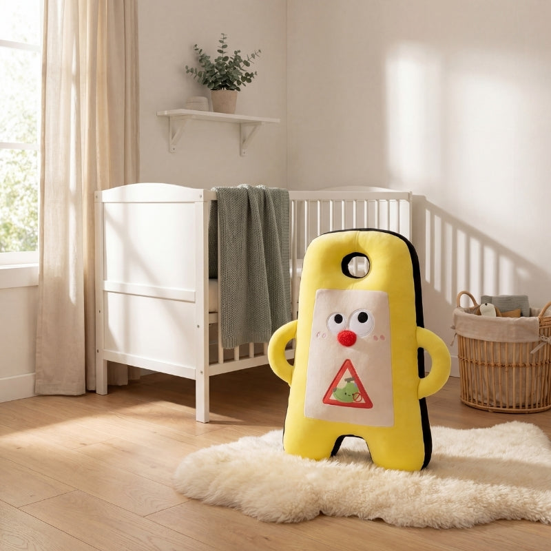Andreas Warning Sign Plush Toy — Baby Soft Toy