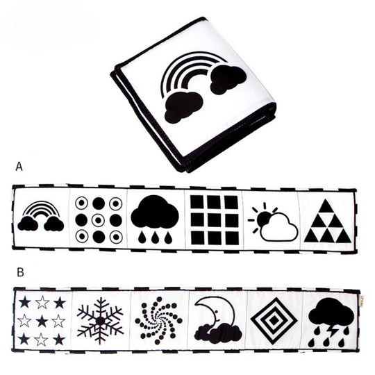 ContrastBook – Montessori High Contrast Baby Book