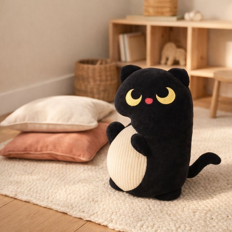 Ginevra Black Cat Plushie — Stuffed Animal Kids Toy