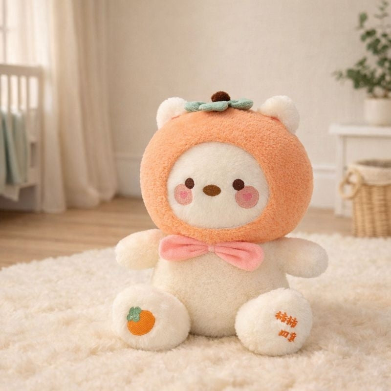 Hannes Persimmon Teddy Plush Toy – Soft Stuffed Bear for Babies & Toddlers