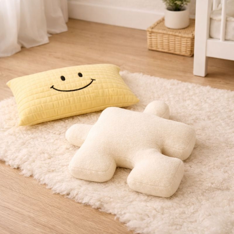 Lior Puzzle Piece Plush Toy – Soft Stuffed Cushion for Babies & Toddlers