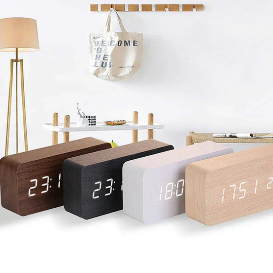WoodAlarm – Wooden LED Alarm Clock