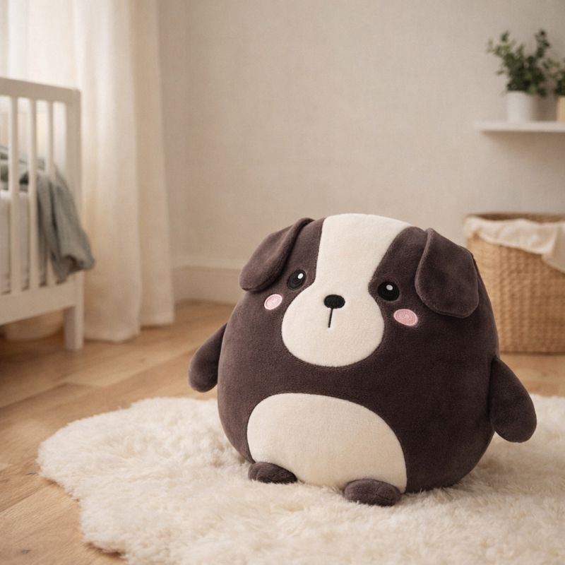 Margareta Round Puppy Plush Toy — Baby Toy
