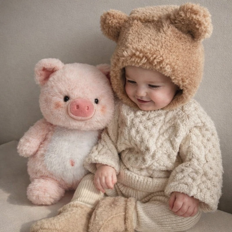 Paulina Fluffy Pig Plush Toy — Baby Soft Toy