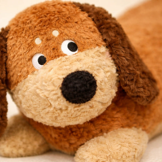 Pilar Dachshund Long Pillow – Soft Stuffed Dog for Babies & Toddlers