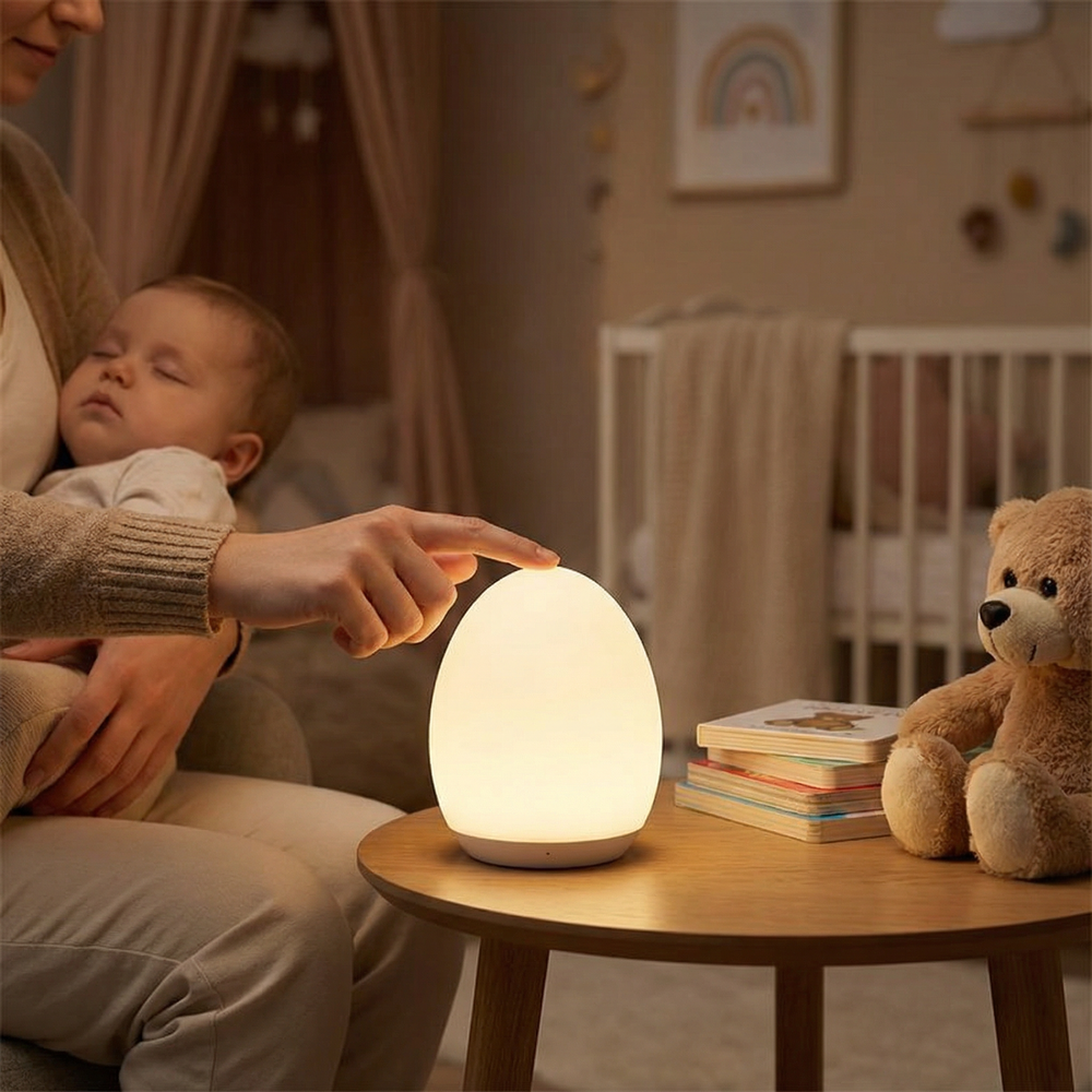 SoftShell Night Light – Soft Silicone Lamp for Kids & Toddlers